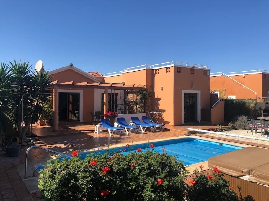Casa Piedra, Luxury Family Front Line Golf, Hot Tub,Pool Table, 8 Pers, Caleta De Fuste Villa Exteriör bild
